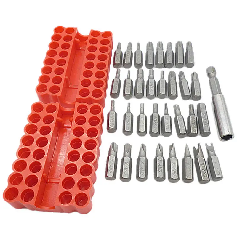Безопасности подделок Набор бит 33 шт. torq Torx Hex Звезда гаечный ключ три крыла
