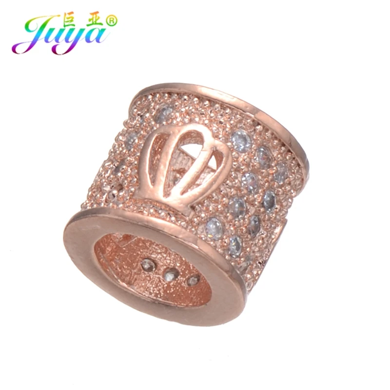 Juya 4 шт./лот оптовая продажа ювелирные украшения бусины золото/розовое золото