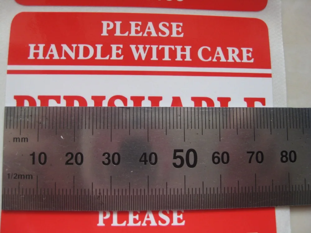 2000 шт./лот 76x51 мм скоропортящийся наклейка на клейкую этикетку бумажный материал