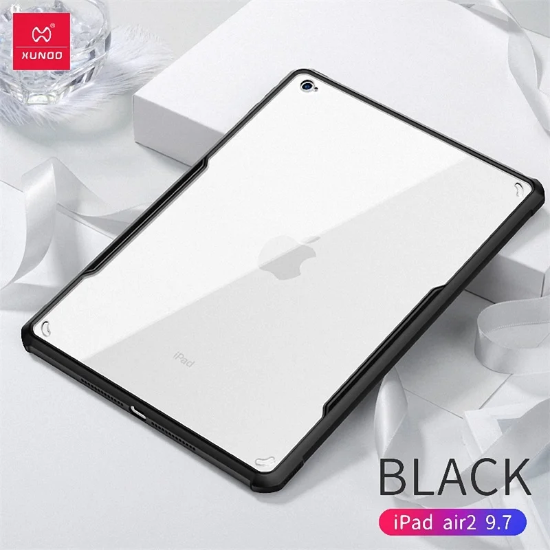 XUNDD защитный чехол для планшета для нового iPad Pro 11 12,9 9,7 10,2 10,5 дюймов mini 12345 air2 с подушками безопасности противоударный чехол s - Цвет: Black-iPad Pro 9.7