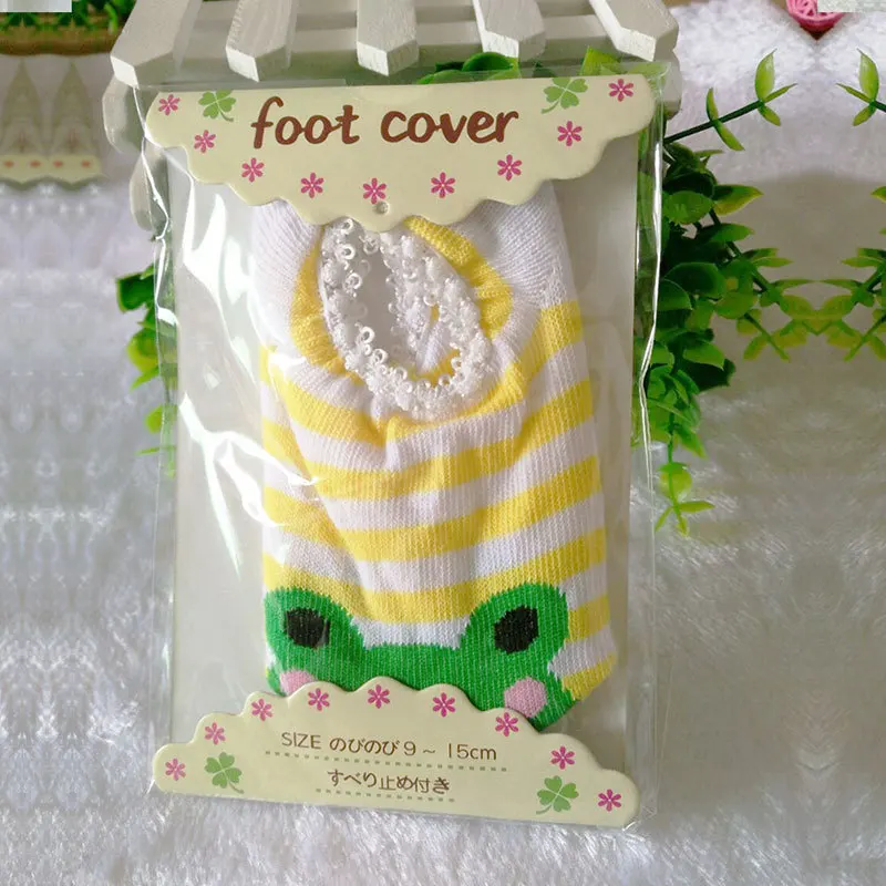 Кроссовки-носки Cartoon Unisex для малышей с резиновой подошвой против скольжения для девочек/мальчиков из хлопка на лодочке.