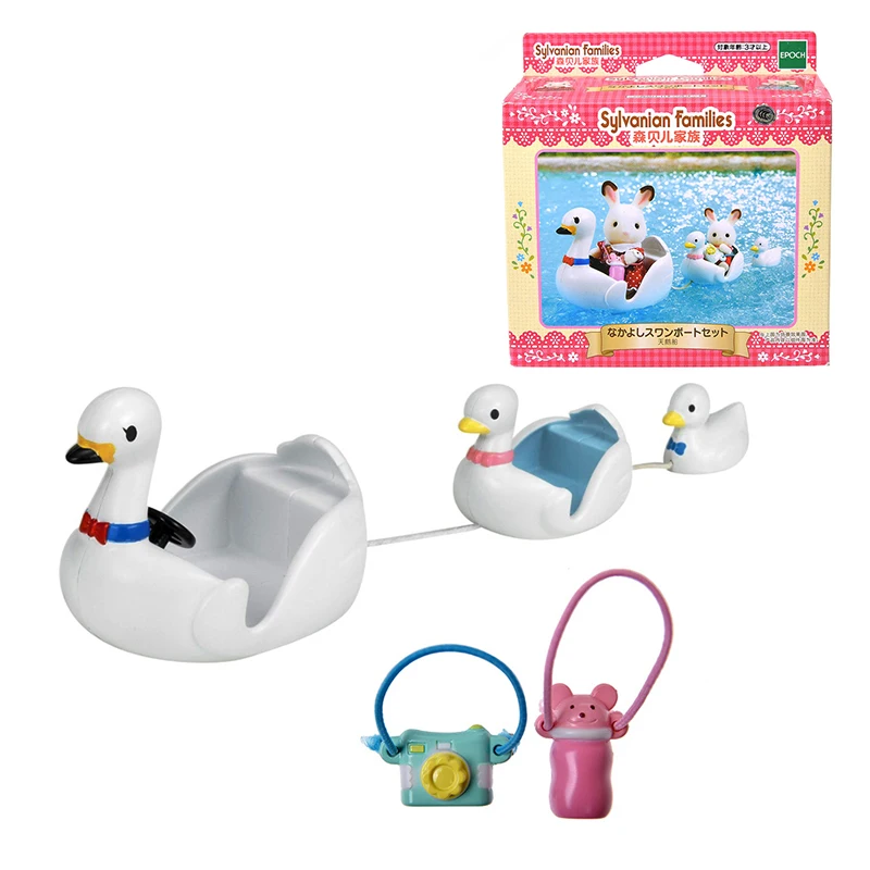 Набор для кукол Sylvanian Families набор игр с лебедем лодки аксессуары подарок девочки