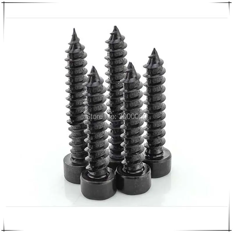 Винт Самонарезающий из черной оксидной стали класса 8 с шестигранной головкой|self