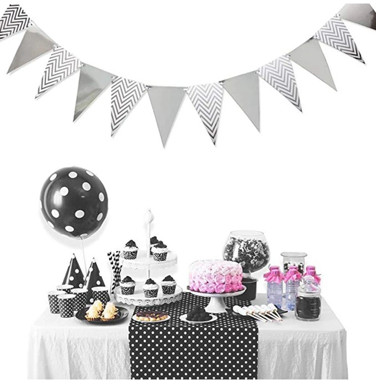 5 метров яркая бумага вымпел вечерние украшения Свадебные гирлянды Baby Shower на день рождения для мальчиков и девочек, Спальня Babyshower курица Вечерние