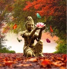 Религиозная квадратная Алмазная картина с иконой Будды, Алмазная мозаика для творчества, полноразмерная Алмазная вышивка, подарок, картина из Стразы