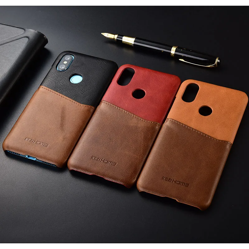 Kezihome для Xiaomi MI MAX 3 100% Оригинальный чехол из натуральной кожи Offical Cover MAX3 coque Back cover