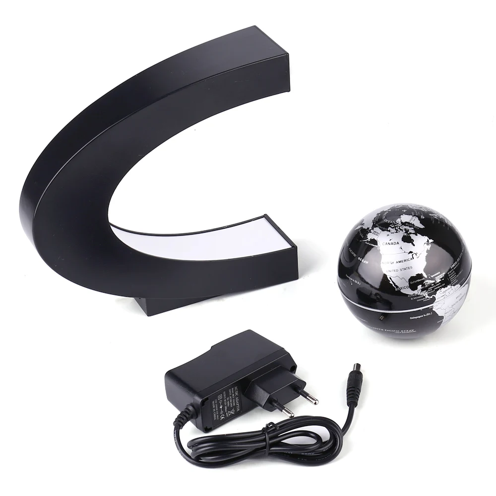 Новинка светодиодная карта мира в форме с Плавающий глобус магнитный
