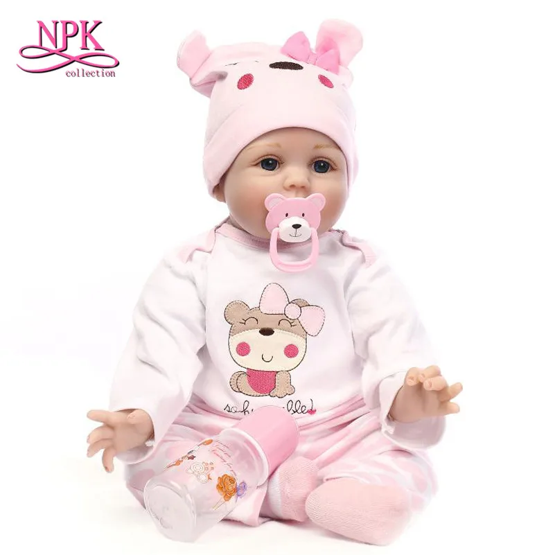 Силиконовые реалистичные куклы реборн NPK 55 см Кукла Реалистичная для