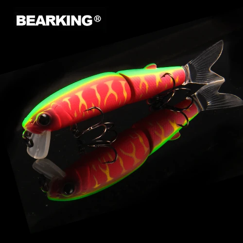 L Розничная Bearking, популярная модель, рыболовные приманки, жесткая приманка, 113 мм, 13,7 г, качественный профессиональный гольян, черные или белые крючки - Цвет: L