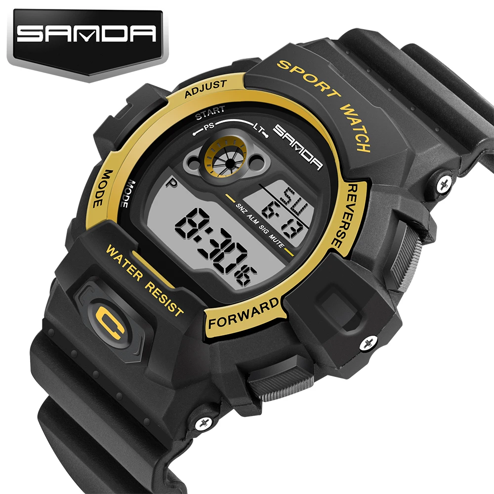 Shock Мужские Роскошные Аналоговые кварцевые цифровые часы G стиль спортивные