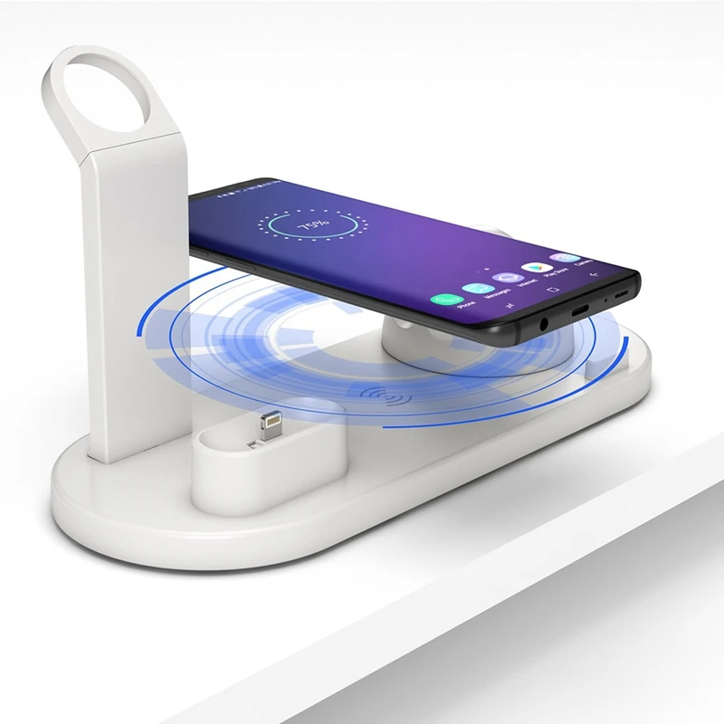 Беспроводное зарядное устройство подставка для iPhone Apple Watch док-станция зарядки