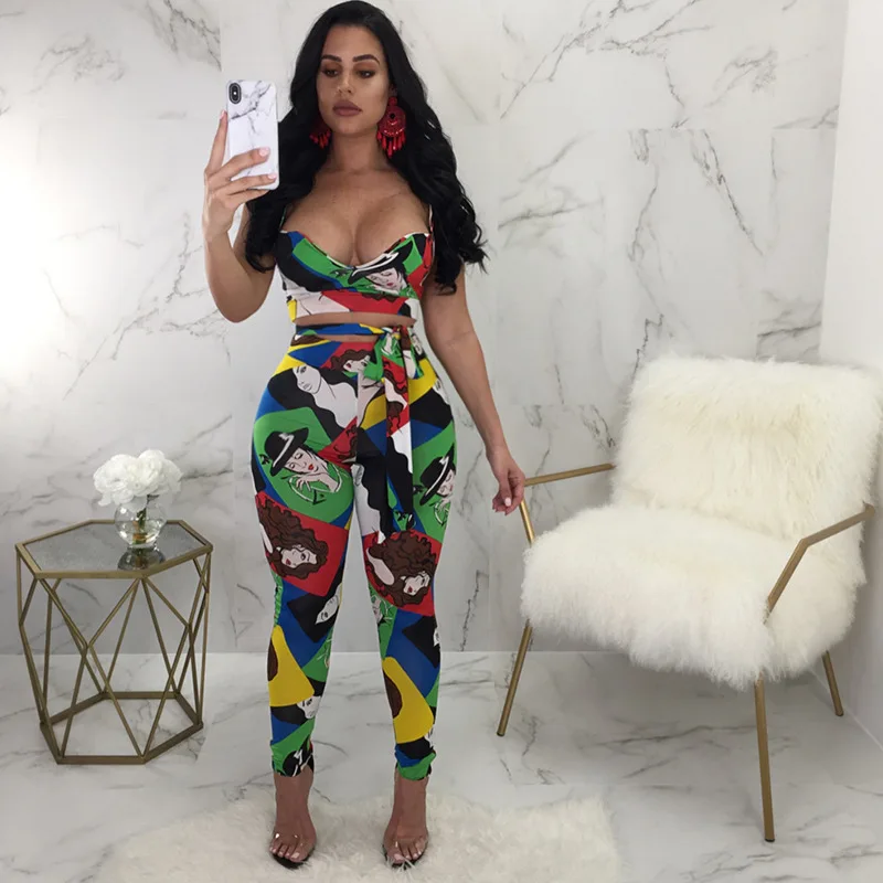 2018 Новое поступление характер Повседневное комбинезон Для женщин Sexy v-образным