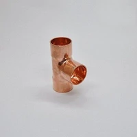 67x1 7mm copper end feed euqal tee 3 way pipe fitting plumbing for gas water oil