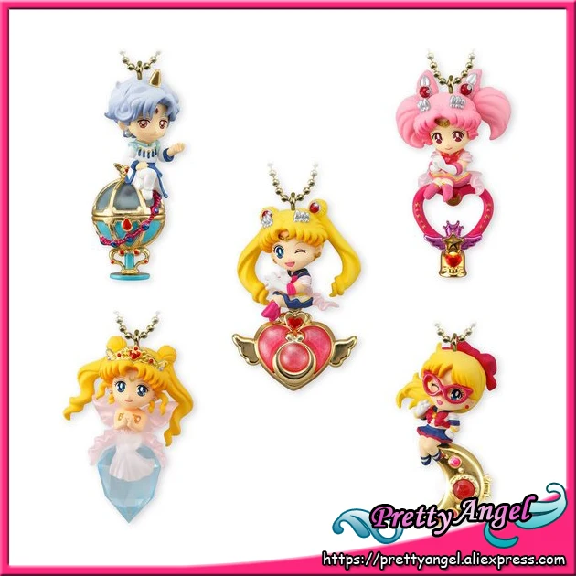 PrettyAngel Оригинальный Bandai Shokugan куколка Твинкл Sailor Moon Part.4 Брелок фигурка набор из 5
