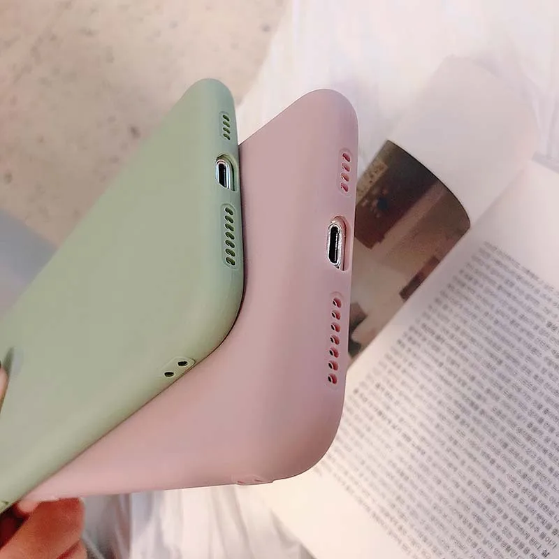 Чехол ярких цветов для iPhone XR XS X Max милый чехол телефона с сердечком 6 6S 7 8 Plus мягкий