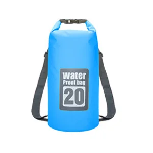 5L/10L/15L/20L/30L водонепроницаемые сумки сухой мешок ПВХ водонепроницаемый рюкзак; спортивная сумка рафтинг рюкзаки для плавания непроницаемая сухая сумка - Цвет: sky blue 20L