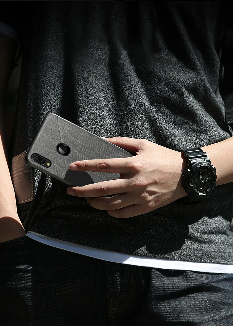 Для xiaomi redmi 7 чехол Защитный чехол для задней крышки Силиконовый противоударный черный чехол MOFi redmi 7 pro чехол s
