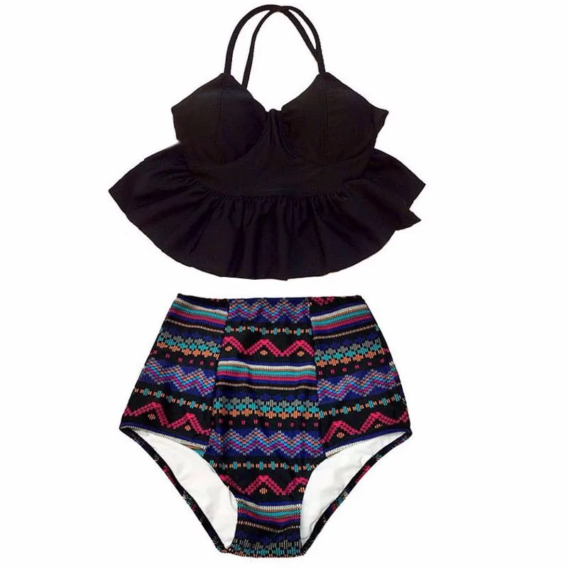 Бикини пуш ап женское с высокой талией и лямкой на шее|dress up|dresses dressdress dress |