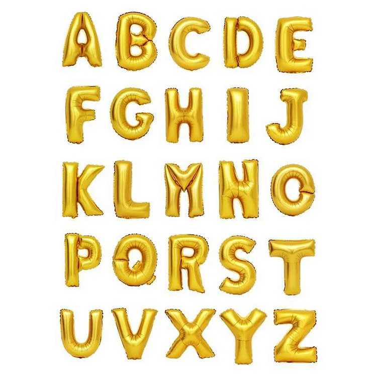 Воздушные шары из фольги с золотыми буквами 16 дюймов|kids kids|kids birthday party decorationkids decor |