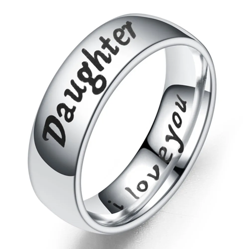 1 предмет теплые Семья кольца резные мамы сына и дочки папы &quotI Love You&quot (&quotлюблю
