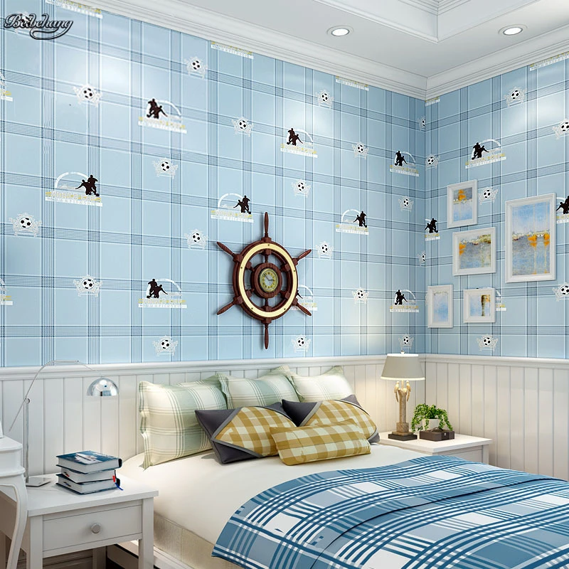 Обои для детского дома в британском стиле синие средиземноморские обои из