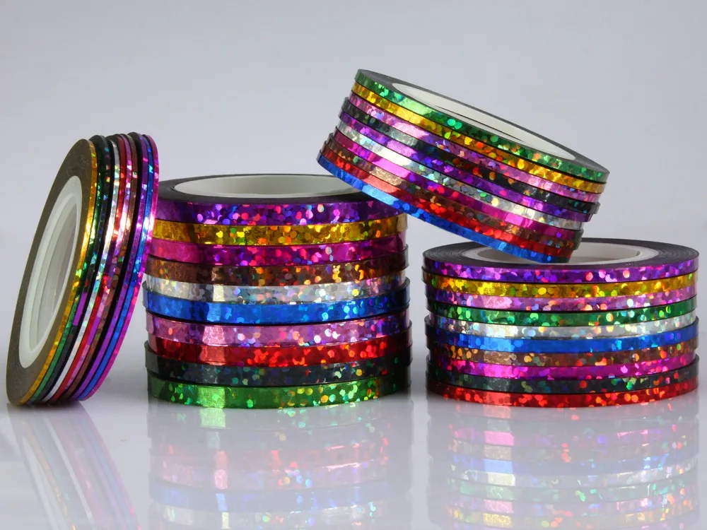 Голографическая лента для завязывания волос|material craft|material tubetape samsung |