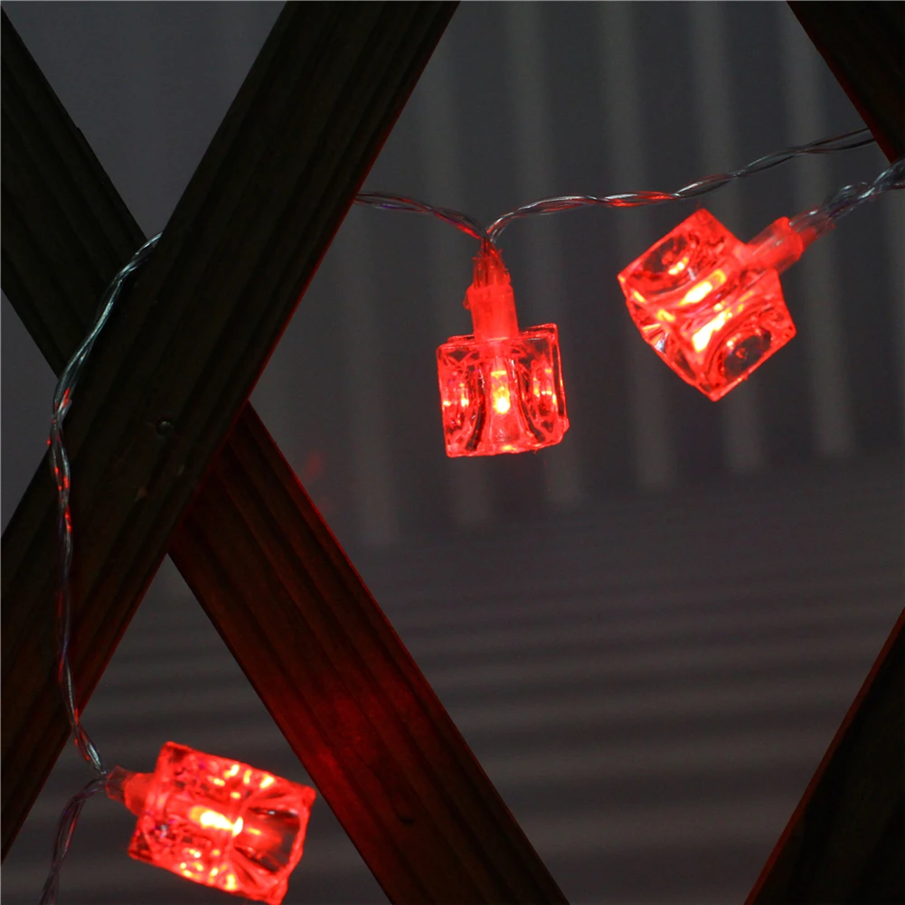 Fairy Lightsfairy lightsIce Cube Led Light String 1.5M-10M 10L/20L/40L/96L 3AA/24V Plug Starry Room Party Decoration Illumination Children Sleep Lamp