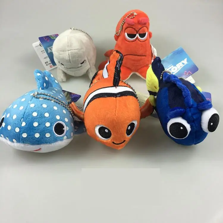 Kawaii Dory Nemo 5 шт./компл. 10 см мультфильм милый клоун рыба чучело животное мягкая