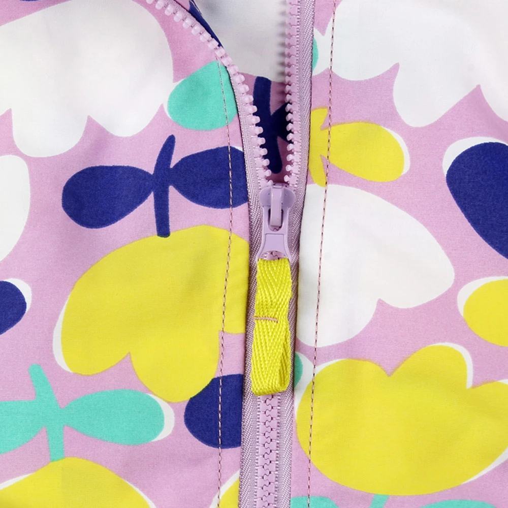 M32 весенне-осеннее модное тонкое пальто с фиолетовыми цветами детские топы