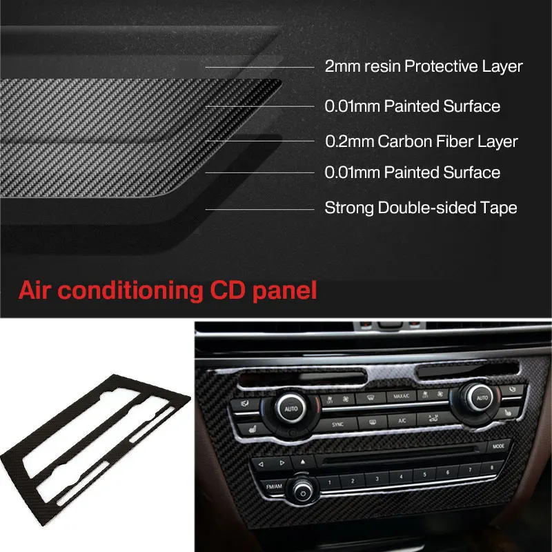 Декоративная накладка из углеродного волокна для автомобиля на панель
