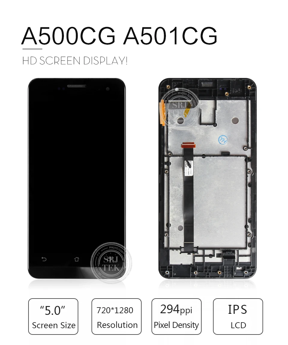 Протестированный дисплей для ASUS Zenfone 5, сенсорный ЖК-экран с рамкой, ASUS Zenfone 5, дисплей A501CG A500CG A500KL