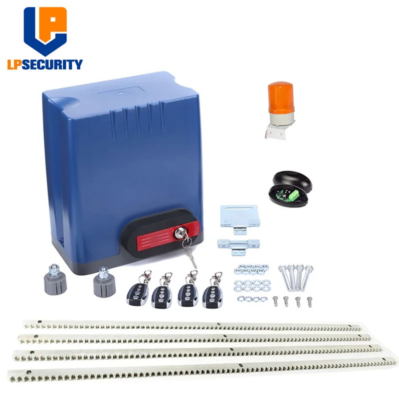 800kg 24VDC auto gate system sliding motor operator+5/6 Meter gear racks | Безопасность и защита