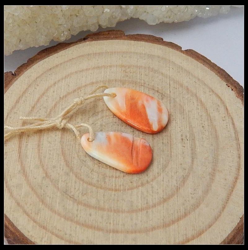 Распродажа! Короткие недорогие модные серьги с красными ракушками и бусинами 17x9x2