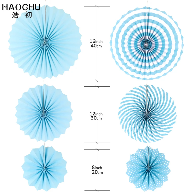HAOCHU 6 шт./компл. Свадебные сувениры небесно голубая салфетка ручные Поклонники