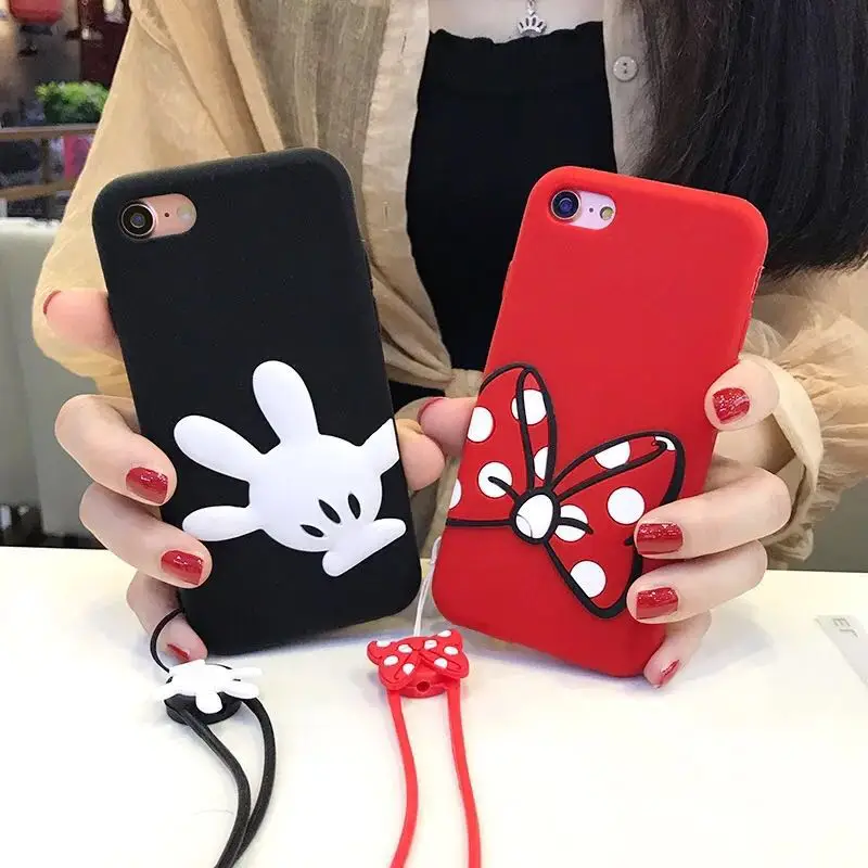 Чехол VORSON для пары iphone X чехол 6 s 7 8 plus 3D силиконовый милый мультяшный модный