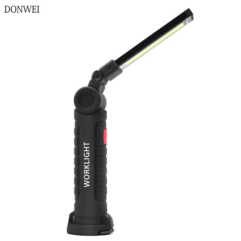 Portable Rechargeable 5 Mode flexible COB Work Lights Ultra Bright LED Flashlight Torch Inspection Lamp for Car Repair Camping | Лампы и