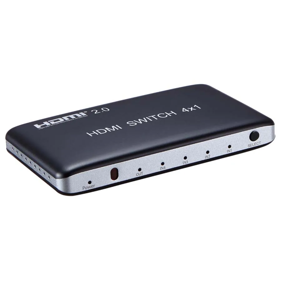 HDMI 2 0 переключатель 4x1 преобразователь 4 в 1 выход до 4K @ 60 Гц HDMI2.0 HDCP 3D с пультом