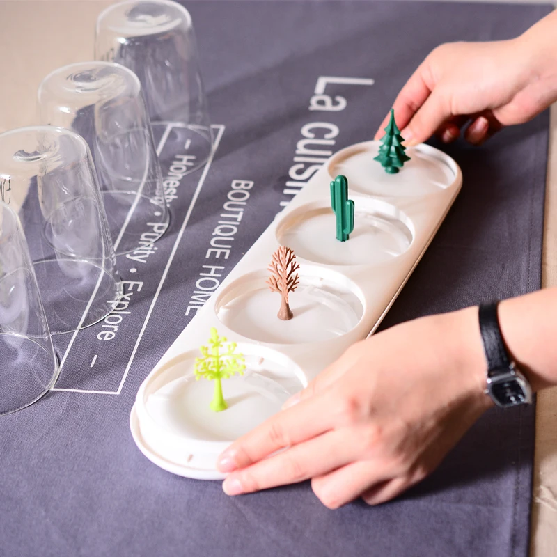 Креативный кухонный Органайзер пластиковый держатель пивной кружки для воды 4