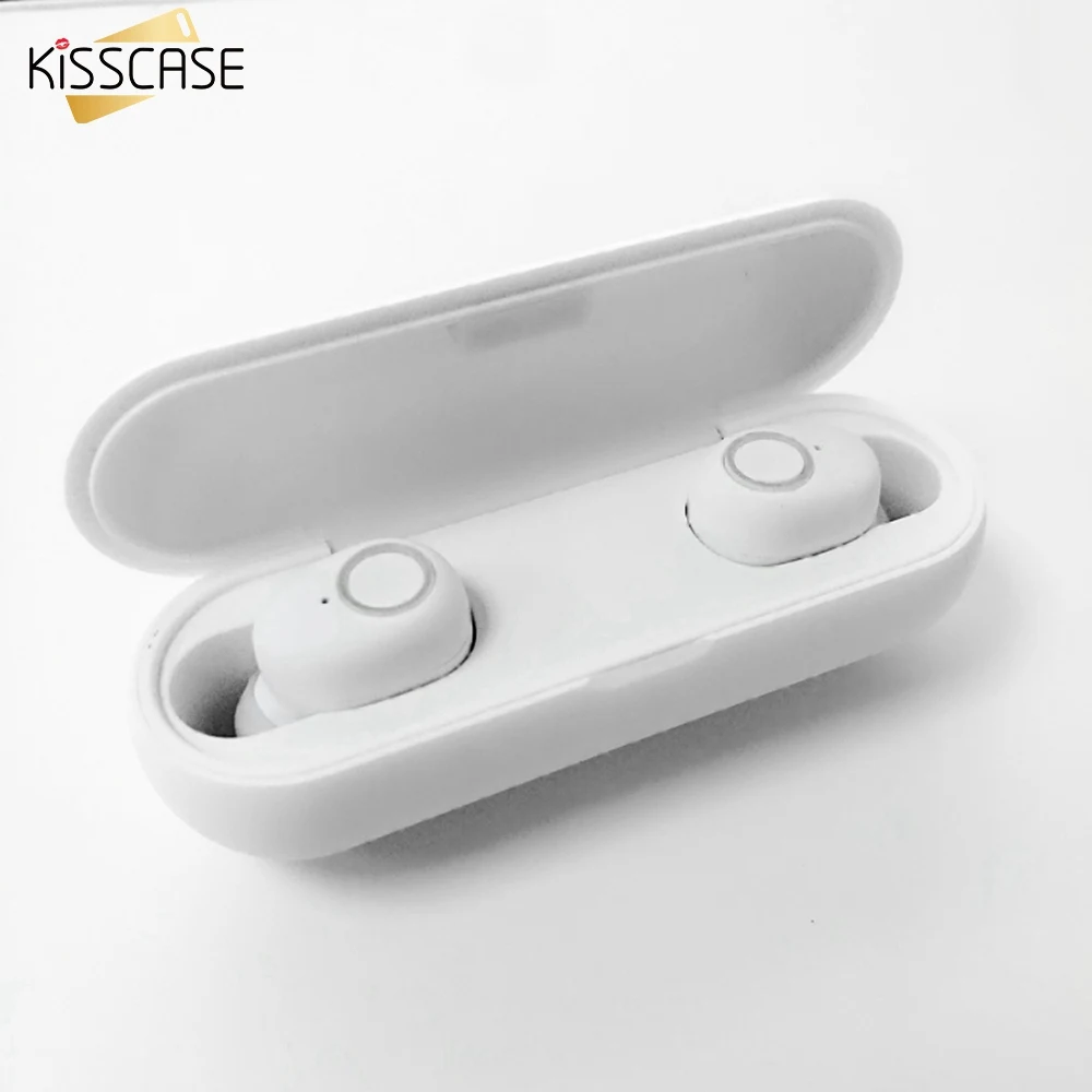 KISSCASE Q1 беспроводные наушники вкладыши гарнитура для iPhone Huawei Портативные