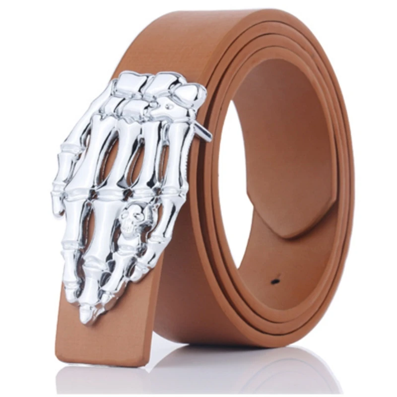 3D скелет руки музыка здорово большие металлические пряжки ремня для Для мужчин