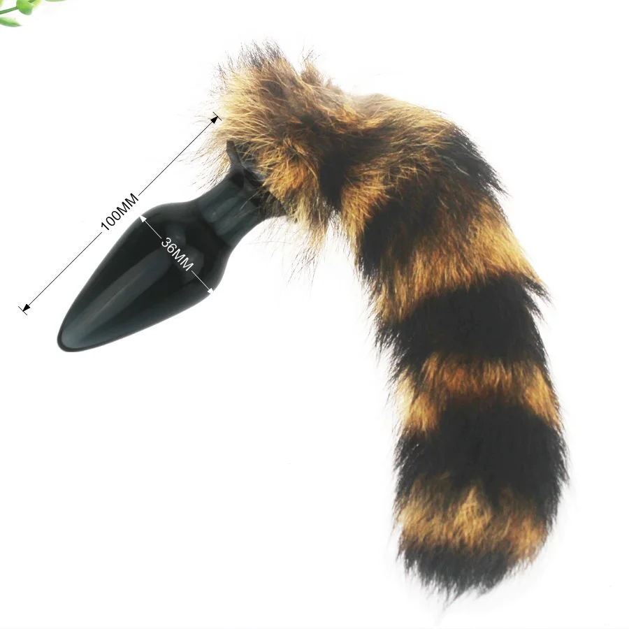 huge Butt Plug sex toy for women Game fox tail backyard Stimulating sexy girls Glass Anal nightlife cat Tails couple Cosplay | Красота и