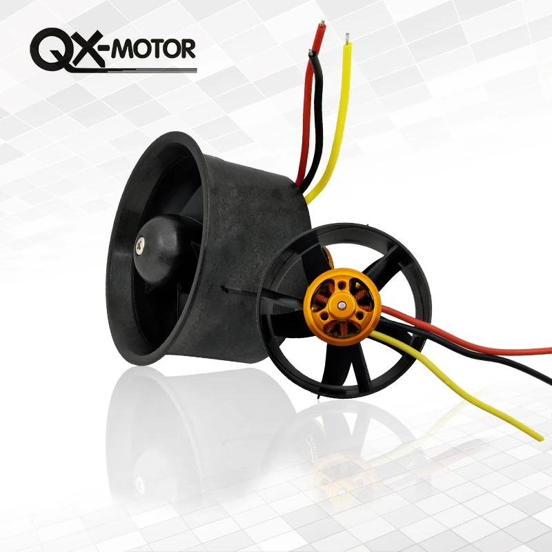 1 Набор 64 мм EDF набор QF2611 4500KV мотор с 5 лезвиями воздуховод вентилятор для RC