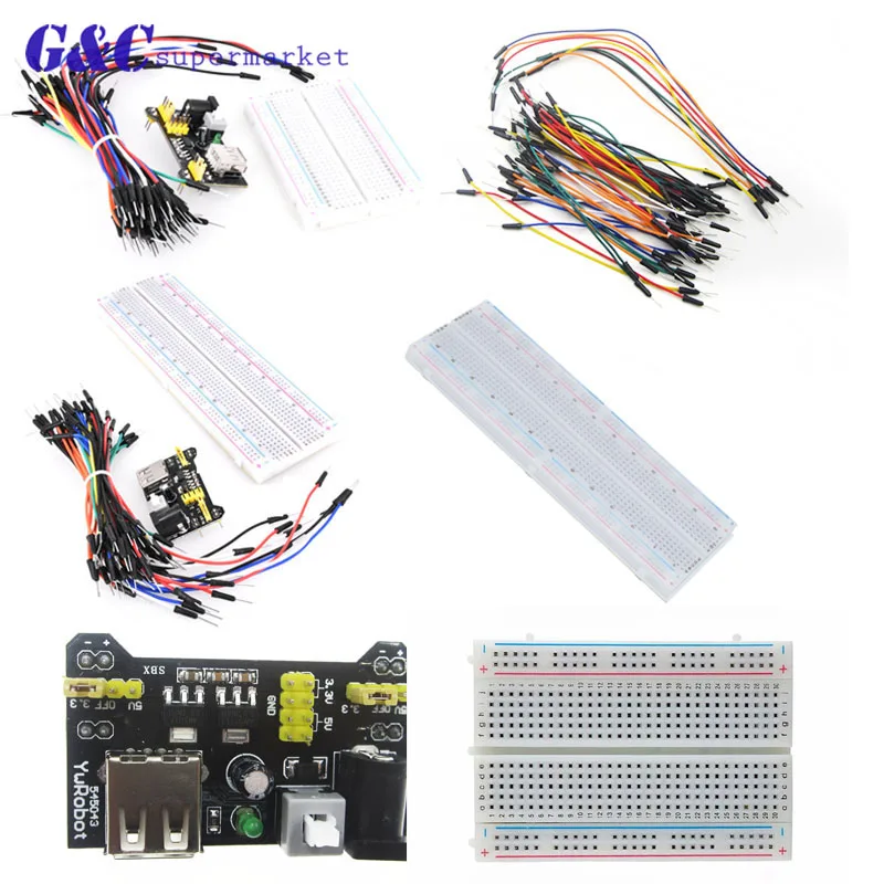 MB 102 MB102 Макет силовой модуль + 400/830 точек прототип хлебопечки для arduino комплект 65