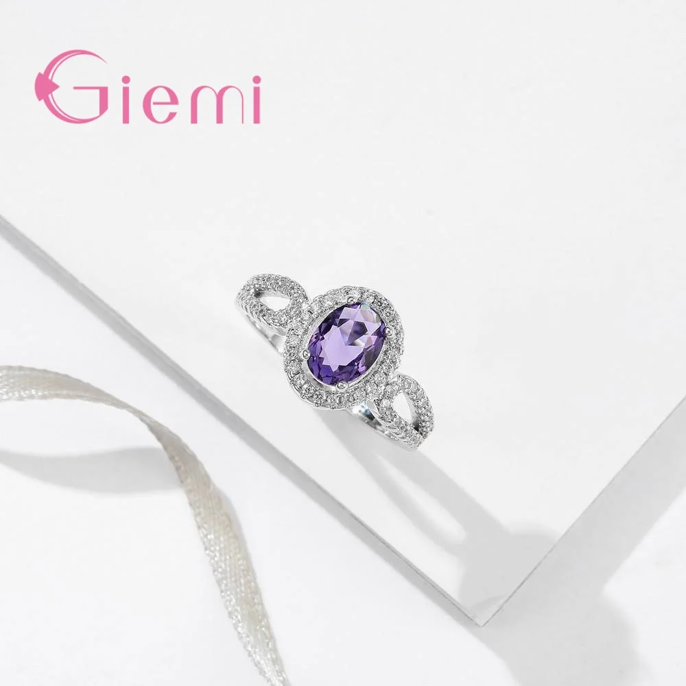 Женское кольцо принцессы из серебра 925 пробы с фианитом|Кольца| |