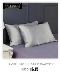 LilySilk Комплект постельного белья 3 шт. 100 шелк тутового шелкопряда Люкс queen King плоский лист Оксфорд наволочки 22 momme Бесшовные