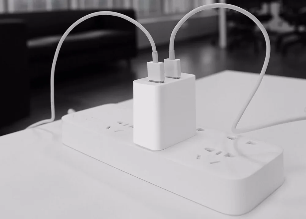 Оригинальный Xiaomi USB зарядное устройство 2 порта Быстрая зарядка для смартфонов 5 в
