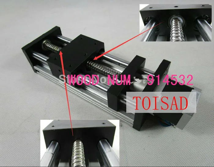CNC шаровой винт GGP 1204 раздвижной стол эффективный ход 100 мм линейная направляющая