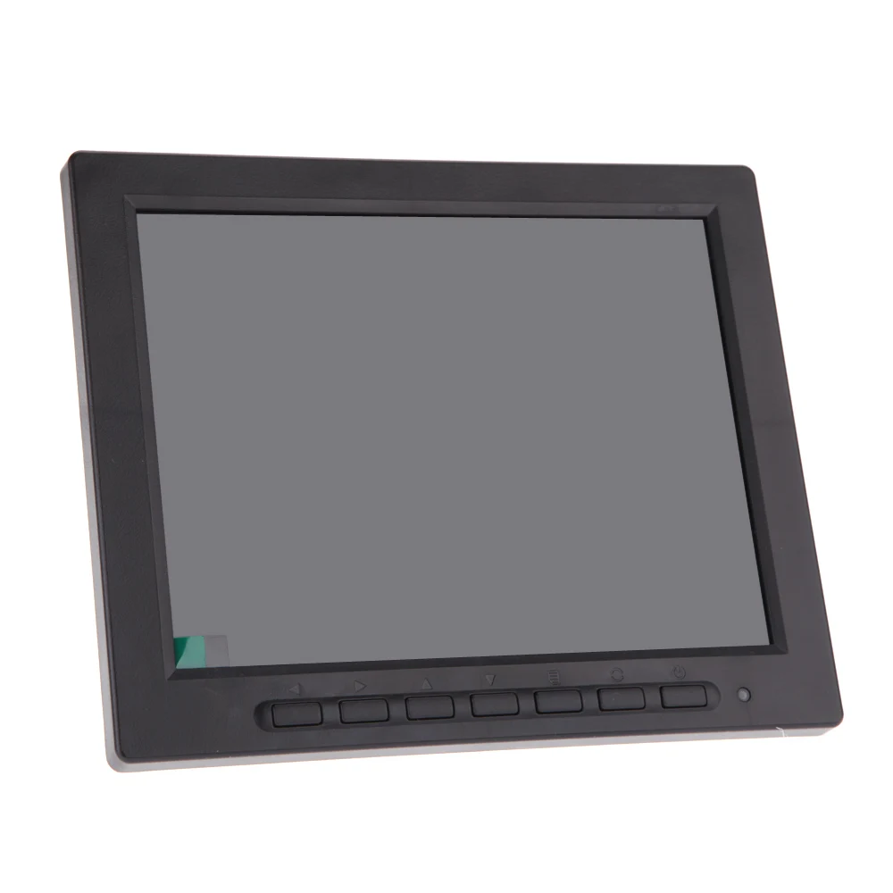 8 дюймов TFT lcd цветной видео монитор CCTV монитор экран VGA BNC AV вход для ПК CCTV безопасности дистанционного управления и стенд вращающийся экран
