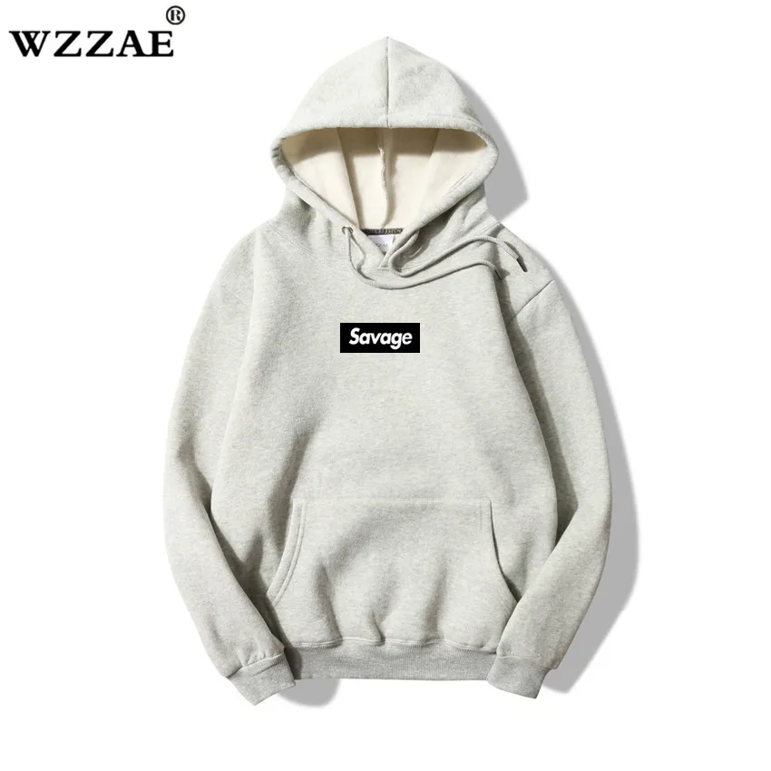 WZZAE 2020 новые Savage 100% хлопковые толстовки с капюшоном пародией Suprem No Heart X толстовка
