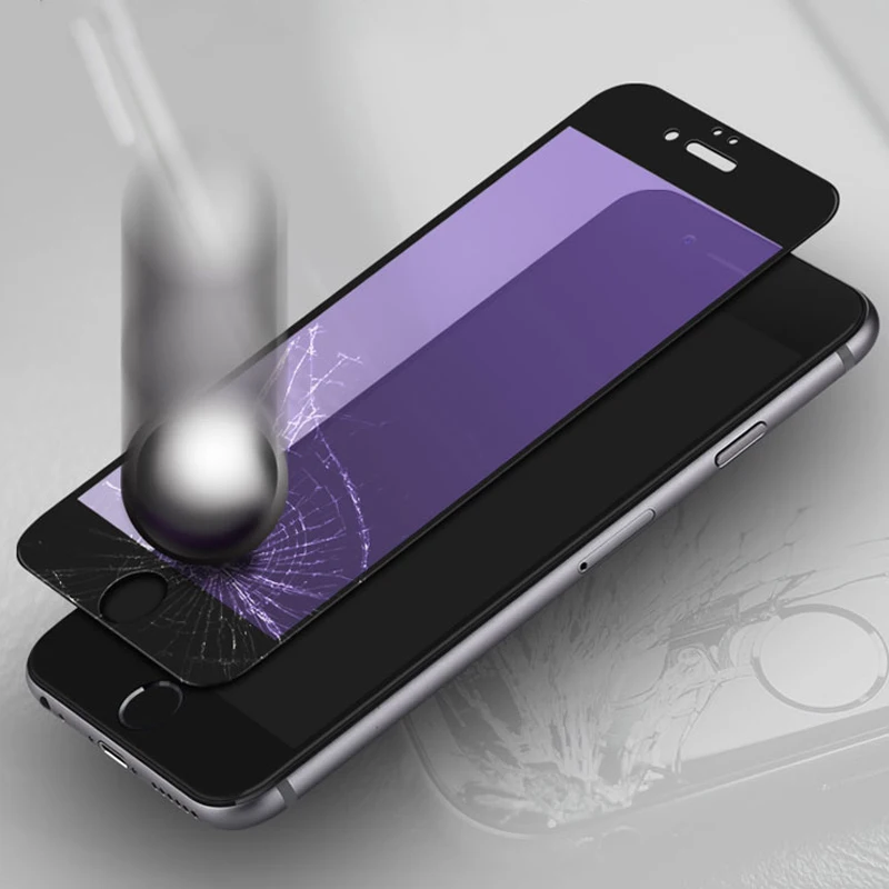 Закаленное стекло для iPhone 8 7 6 6S plus SE 5 5S S с полным покрытием 2.5D 9 H Защитная пленка